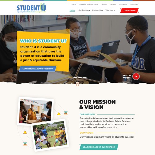 Student U Website Redesign Design by Jasmin_A (AMPLE)
