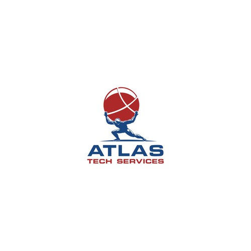 Guaranteed-  Create a logo and branding concept for Atlas Tech Services Design by BAY ICE 88