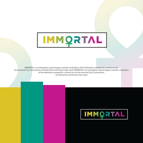 Create the logo for the most beloved Intergalactic Federal Sports; IMMORTAL! Design by uxboss™