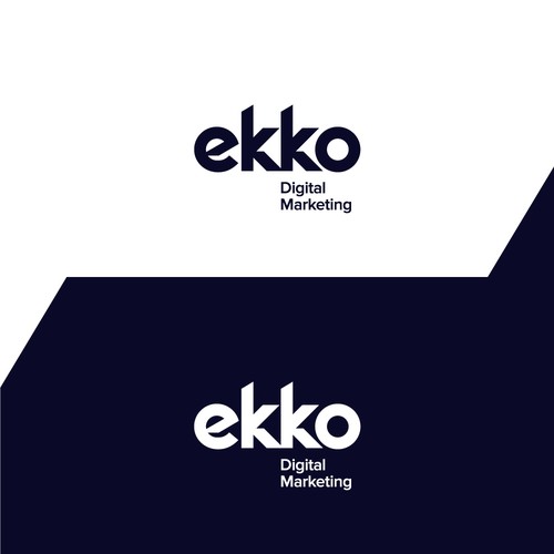 SIMPLE LOGO - ekko Letters then dm after Design by genimoz