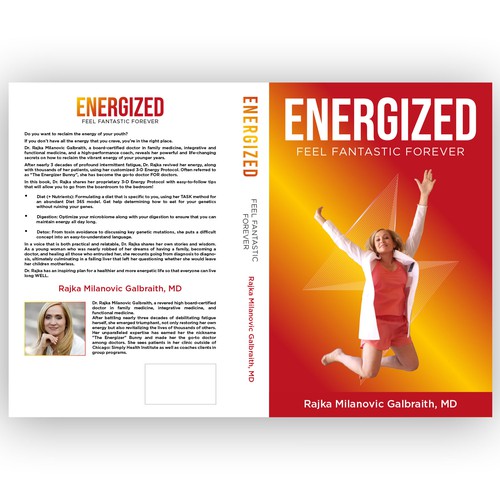 Design a New York Times Bestseller E-book and book cover for my book: Energized Design by MMQureshi