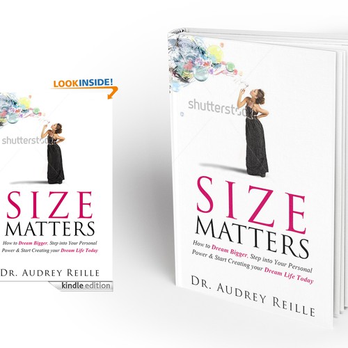 Design an Inspiring Book Cover for "Size Matters" on Dreaming Big! Design by Milan Kojic Art