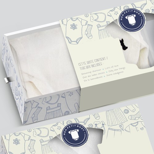 Gift box for baby clothes Product packaging contest