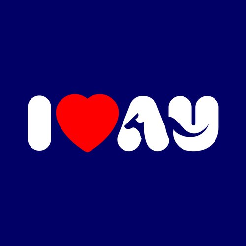 I Love Au Logo to appeal tourists and locals alike Design by akdesain