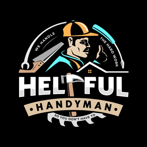 Handyman branding for new business in Iowa Design by websmartusa