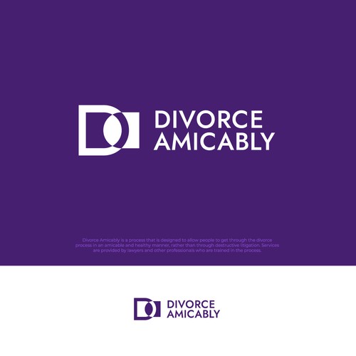 Logo for a new, healthy way for reasonable people to divorce Design by aaf.andi