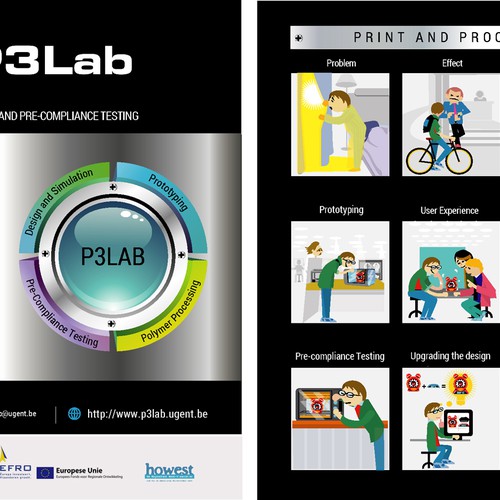 Guy makes alarm clock using P3Lab facilities/knowledge (explaining with cartoon what P3Lab is about) Design by rainmar