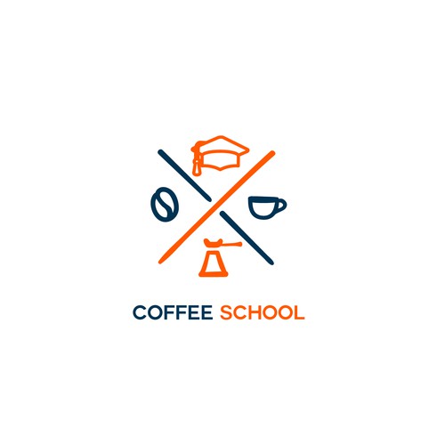 Memorable Logo Design for Coffee School -  powered by the world's first prison-based coffee company Réalisé par Downeyz