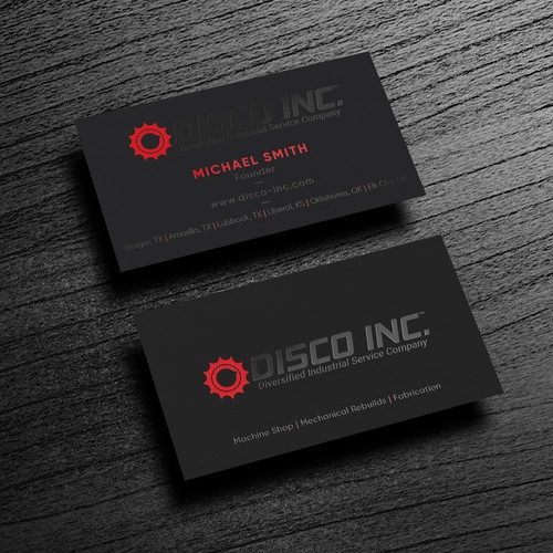 Business Card Design for Industrial Service Company Design por HYPdesign