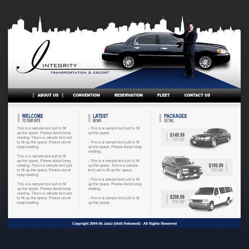 Airport Transportation Service - Uncoded Template - $210 Design by Jazzz