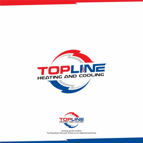 for all creative minds. create a logo for heating and cooling Company. Design by zumiko