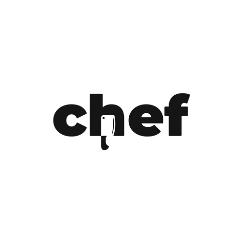 "CHEF": Food & Cooking Social Media Logo Design by Wanderline