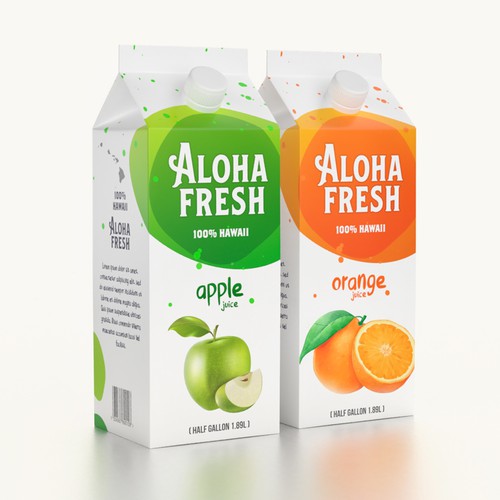 ALOHA FRESH JUICE & TEA Design by Andrei Rac