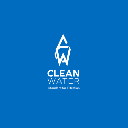 Simple Clean Logo for Water Filtration Company Design by m210297
