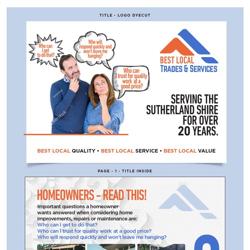 Design a Powerful New Flyer for Best Local Trades & Services Design by Muhammad Shahrooz