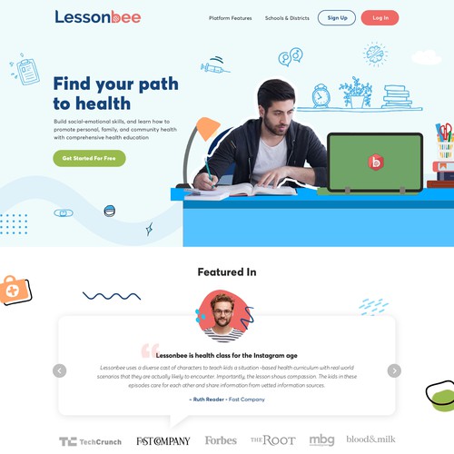 Design Gamified Health & Wellness Education Platform for Schools por OMGuys™