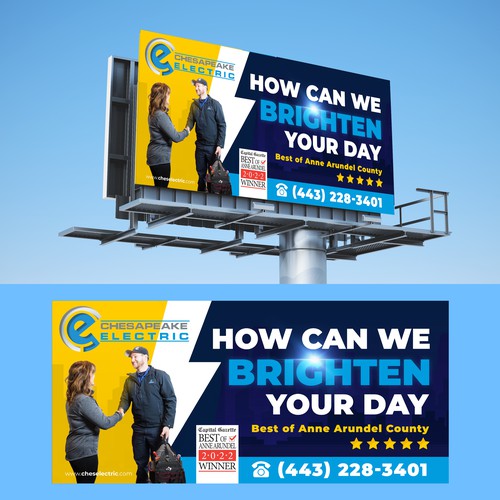 Chesapeake Electric Billboard Design by #hjp