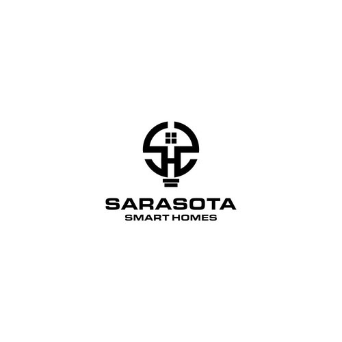 Sarasota Smart Homes logo for our company that does technology innovations and installations-ontwerp door kalemwaelah