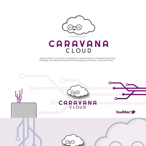 Cool logo for caravana cloud Logo social media pack contest