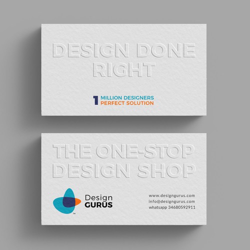 Business Card for DesignGurus.com Design réalisé par IK_Designs