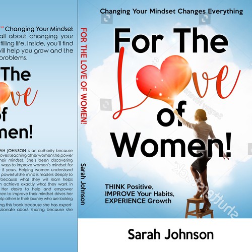 Creative book cover for the ultimate self help guide for women! Design by LSDdesign