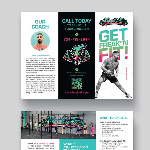 Gym Brochure Diseño de M A D H A N