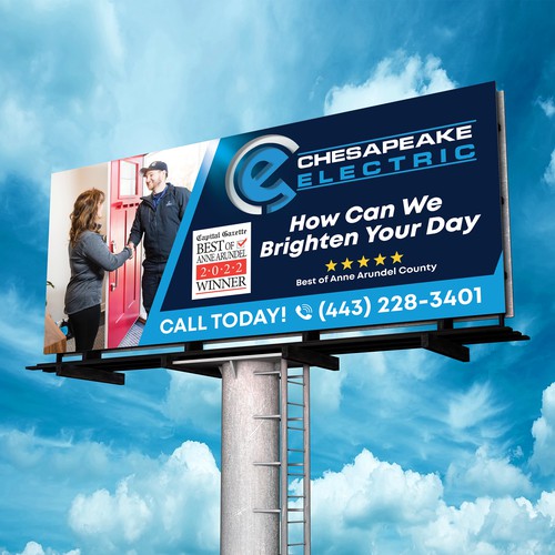 Chesapeake Electric Billboard Design by SoftSkills