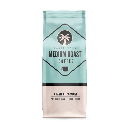 OASIS CAFE COFFEE BEAN PACKAGING DESIGN Design by VoiceDesign