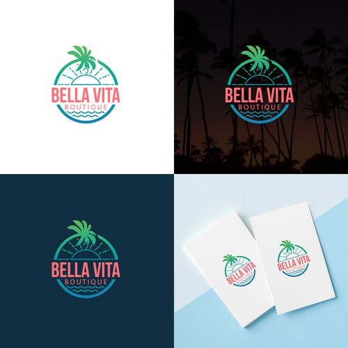 Design a beautiful logo for a eco friendly women's clothing store at the beach. Design by hawin11