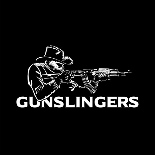 Retail logo for "Gunslingers" Design by Hadeboga Studio