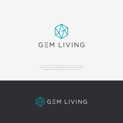 Geometrical, minimalist, modern brand design for Gem Living Design by bobbee_