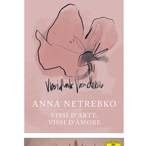 Illustrate a key visual to promote Anna Netrebko’s new album Réalisé par bananodromo