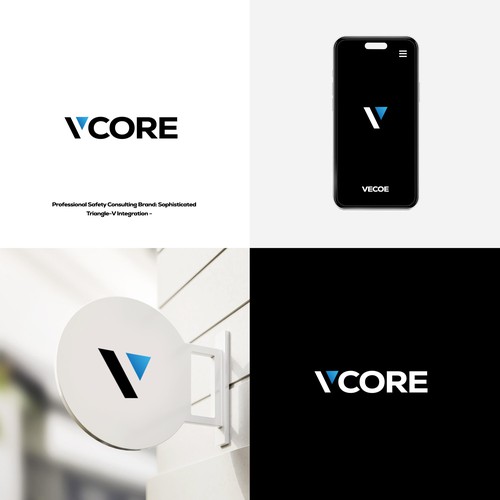 Design di "Professional Safety Consulting Brand: Sophisticated Triangle-V Integration - di @SaihiART