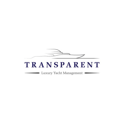 logo for TRANSPARENT Luxury Yacht Management Design by Digital Infusion