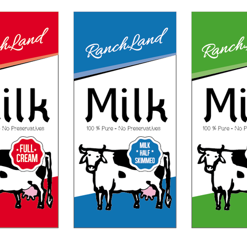 Create the Package for a New Major Milk Brand in China Design by CMJNdesign