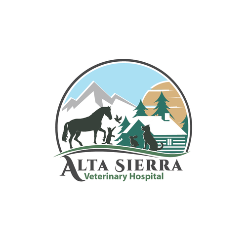Mountain town veterinarian needs a new look! Design by Indraisonfire