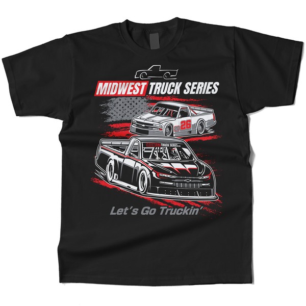 Design by ⭐ the bugz ⭐ titled "T-Shirt Design for MIDWEST TRUCK SERIES"