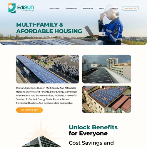 Solar Energy Website Design von win2010