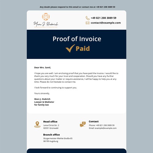 Correo electrónico propuesta en el concurso por karinalexandra4