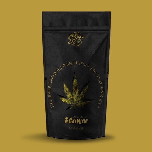 Cannabis Flower Bag Design Design by Ghata