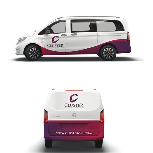 Minimal Car Wrap Design for Mercedes vito(Urgent) Design by Fercho89