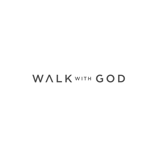 Walk With God Minimalist Luxury Logo for a Modern Faith & Fashion Brand Design by Blessing.Std