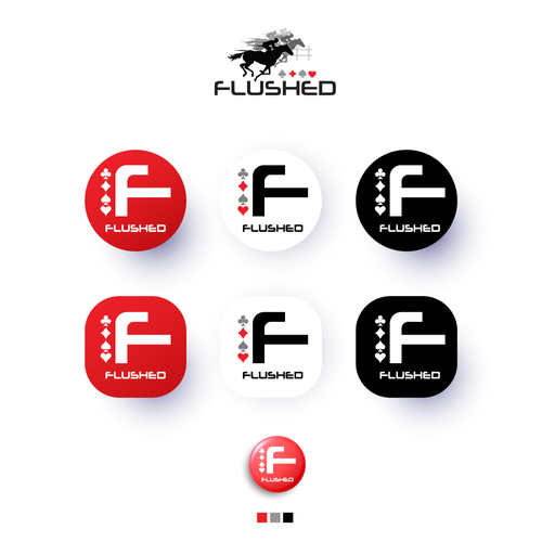 Flushed Icon Logo Design by i n s a n