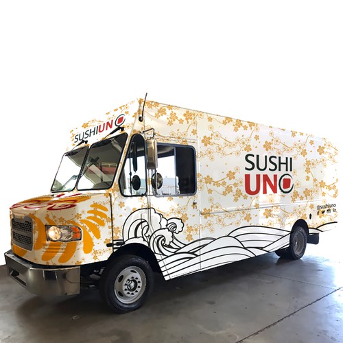 Design A Modern Yet Catchy Sushi Food Truck Car Truck