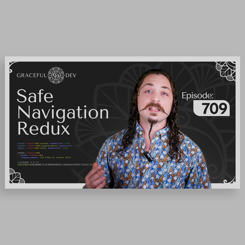 Video (YouTube etc.) Thumbnail Template for Software Development Screencast Episodes Design by Hasham_Design