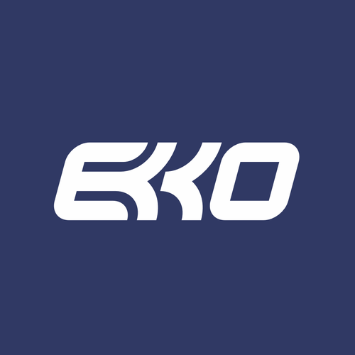 SIMPLE LOGO - ekko Letters then dm after Design by HTM