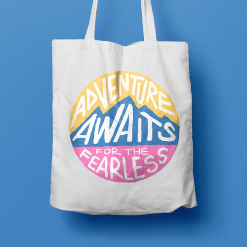 Typographic illustration to inspire and empower women Design by ANDREAS STUDIO