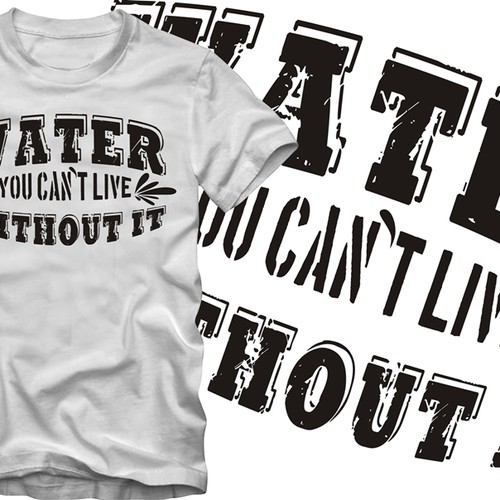 Water T-Shirt Design needed Diseño de muczhorkies