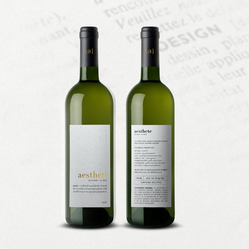 Minimalistic wine label needed Design por O Ñ A T E