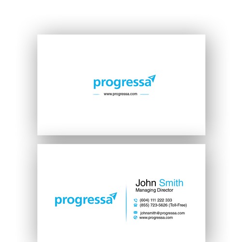 Business cards for Canadian financial institution Design by Impress.
